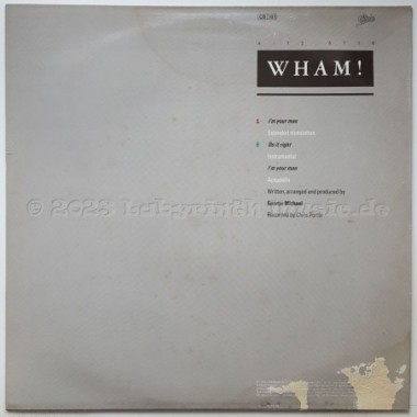 Wham! - I'm Your Man • 12" Vinyl Maxi - Labyrinth Music