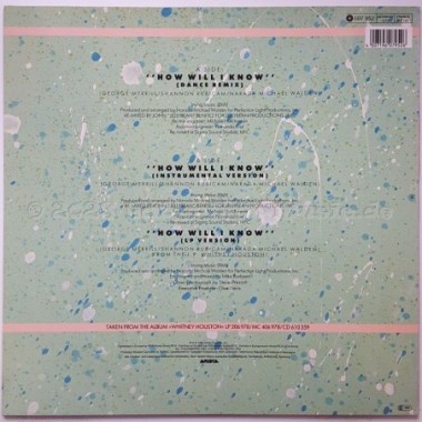 Whitney Houston - How Will I Know • John Jellybean Benitez-Remix • 12" Vinyl Maxi • EX - Labyrinth Music