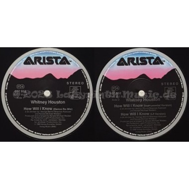 Whitney Houston - How Will I Know • John Jellybean Benitez-Remix • 12" Vinyl Maxi • EX - Labyrinth Music