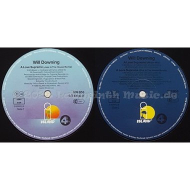 Will Downing - A Love Supreme • Jazz In The House Mix • 12" Vinyl Maxi • NM - Labyrinth Music