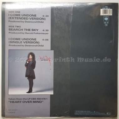 Jennifer Rush - I Come Undone • 12" Vinyl Maxi • MINT - Labyrinth Music