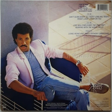Lionel Richie - Can't Slow Down • 12" Vinyl LP - Labyrinth Music