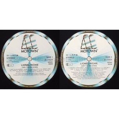 Lionel Richie - Can't Slow Down • 12" Vinyl LP - Labyrinth Music