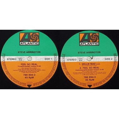Steve Arrington - Feel So Real • 12" Vinyl Maxi • EX - Labyrinth Music