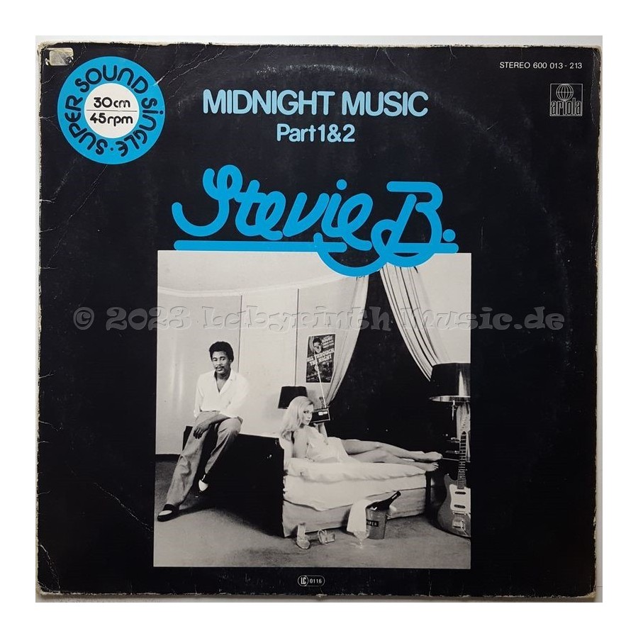 Stevie B. - Midnight Music • 12" Vinyl Maxi - Labyrinth Music