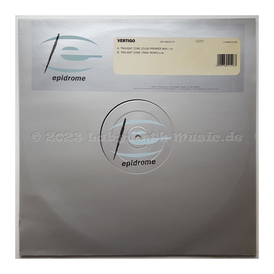 Vertigo - Twilight Zone • 12" Vinyl Maxi • MINT - Labyrinth Music