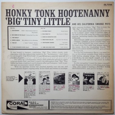 Big Tiny Little - Honky Tonk Hootenanny • 12" Vinyl LP • EX - Labyrinth Music