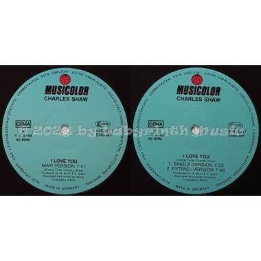 Charles Shaw - I Love You • 12" Vinyl Maxi • NM - Labyrinth Music