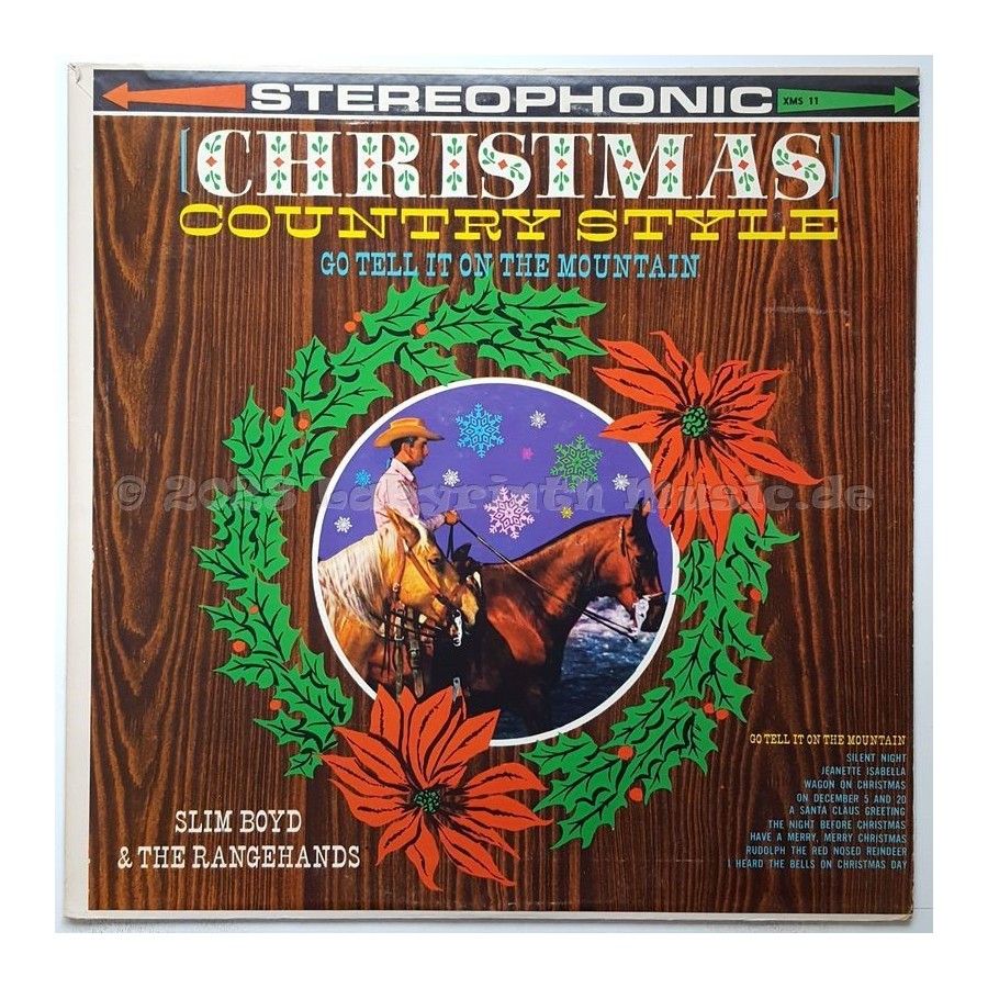Slim Boyd And The Rangehands - Christmas Country Style • 12" Vinyl LP • EX - Labyrinth Music