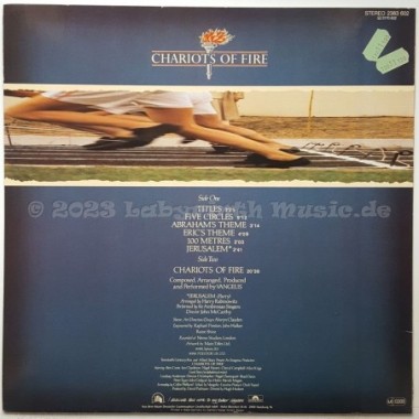 Vangelis - Chariots Of Fire • 12" Vinyl LP • EX - Labyrinth Music