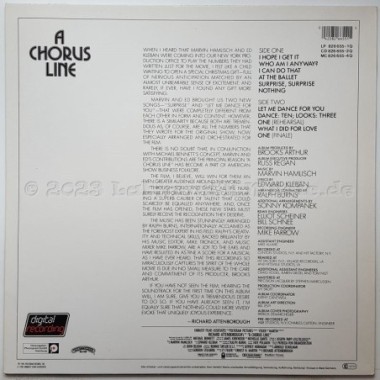 Various - A Chorus Line • Original Motion Picture Soundtrack • 12" Vinyl LP • EX - Labyrinth Music