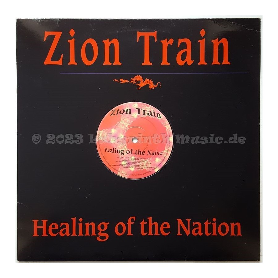 Zion Train - Healing Of The Nation • 12" Vinyl Maxi • EX - Labyrinth Music
