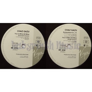 Chaz Gazu - You're Mine All Mine • 12" Vinyl Maxi • EX - Labyrinth Music