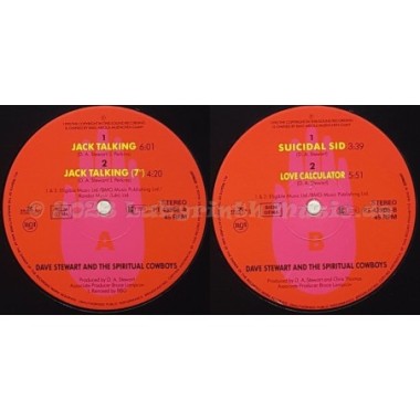 Dave Stewart And The Spiritual Cowboys - Jack Talking • 12" Vinyl Maxi • MINT - Labyrinth Music
