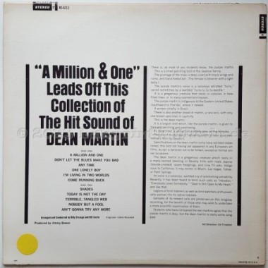 Dean Martin - The Hit Sound Of Dean Martin • 12" Vinyl LP • MINT - Labyrinth Music