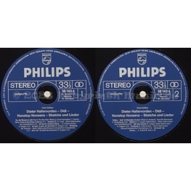 Dieter Hallervorden - Didi - Nonstop Nonsens - Sketche Und Lieder • 12" Vinyl LP • MINT - Labyrinth Music
