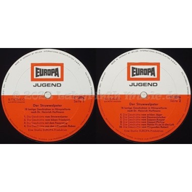 Heinrich Hoffmann - Der Struwwelpeter • 12" Vinyl LP • MINT - Labyrinth Music