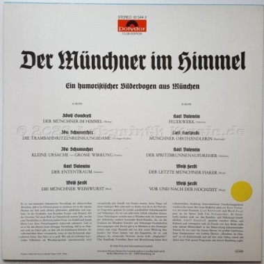 Various - Der Münchner Im Himmel • 12" Vinyl LP • MINT - Labyrinth Music
