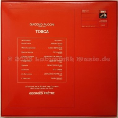 Giacomo Puccini - Tosca • 12" Vinyl LP • MINT - Labyrinth Music