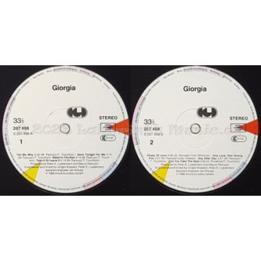 Giorgia - Giorgia • 12" Vinyl LP - Labyrinth Music