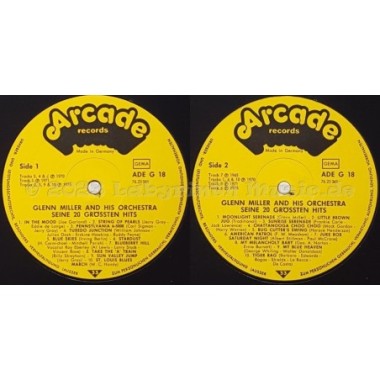 Glenn Miller - Seine 20 Grössten Hits • 12" Vinyl LP • MINT - Labyrinth Music