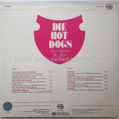 Hot Dogs - Ja So Warn's Die Alten Rittersleut • 12" Vinyl LP • MINT - Labyrinth Music