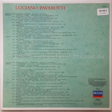 Luciano Pavarotti - Pavarottissimo • 12" Vinyl LP • MINT - Labyrinth Music
