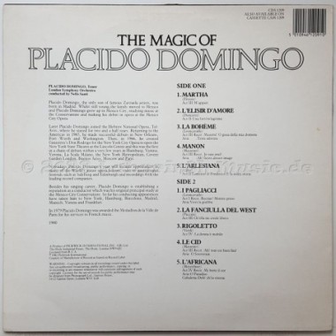 Placido Domingo With The London Symphony Orchestra - The Magic Of Placido Domingo • 12" Vinyl LP • EX - Labyrinth Music