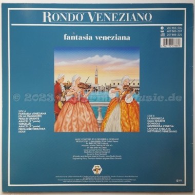 Rondo' Veneziano - Fantasia Veneziana • 12" Vinyl LP • EX - Labyrinth Music