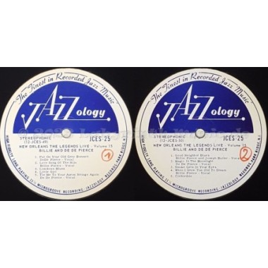 Billie & De De Pierce - Billie & De De Pierce • 12" Vinyl LP • EX - Labyrinth Music