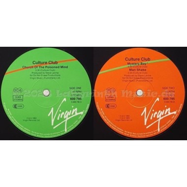 Culture Club - Church Of The Poison Mind • 12" Vinyl Maxi • EX - Labyrinth Music