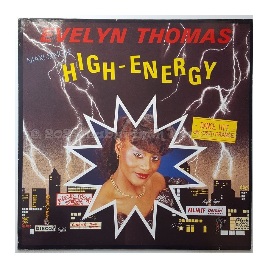 Evelyn Thomas - High Energy • 12" Vinyl Maxi - Labyrinth Music
