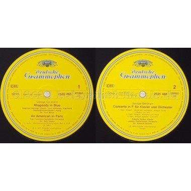 George Gershwin - Rhapsody In Blue · Ein Amerikaner In Paris · Klavierkonzert In F • 12" Vinyl LP • NM - Labyrinth Music