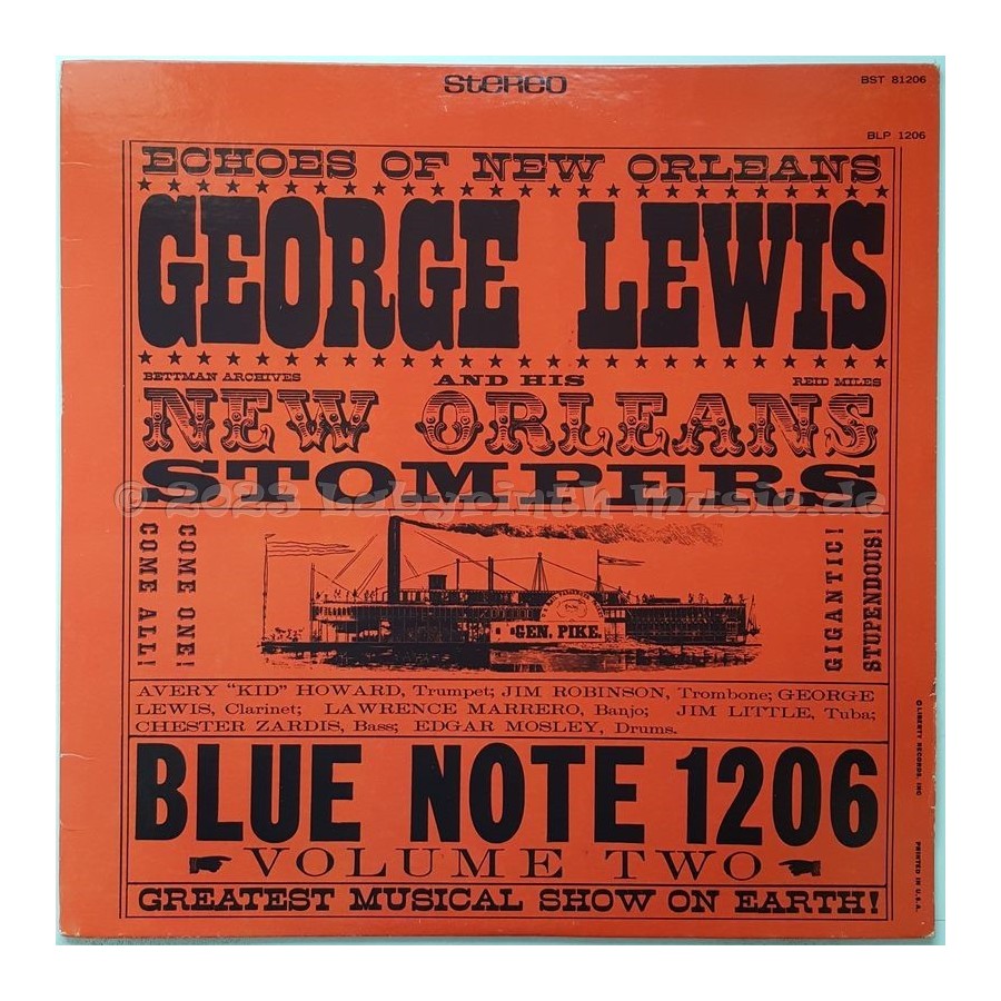 George Lewis And His New Orleans Stompers - Volume Two • 12" Vinyl LP • MINT - Labyrinth Music