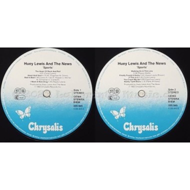 Huey Lewis And The News - Sports • 12" Vinyl LP - Labyrinth Music