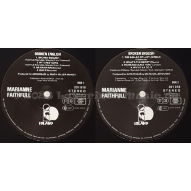 Marianne Faithfull - Broken English • 12" Vinyl LP - Labyrinth Music