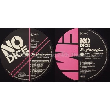 No Dice - 2 Faced • 12" Vinyl LP • MINT - Labyrinth Music