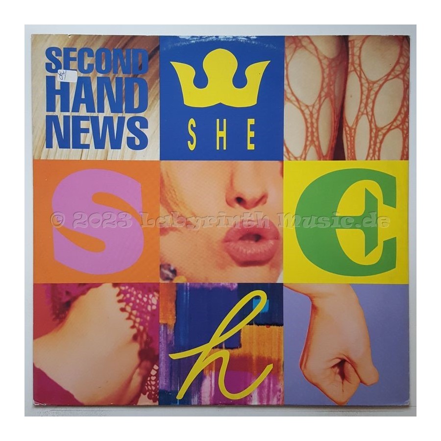SHE - Second Hand News • 12" Vinyl Maxi • EX - Labyrinth Music