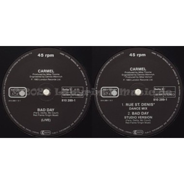 Carmel - Bad Day • 12" Vinyl Maxi • EX - Labyrinth Music