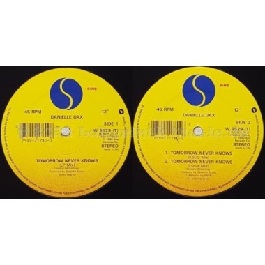 Danielle Dax - Tomorrow Never Knows • 12" Vinyl Maxi • MINT - Labyrinth Music
