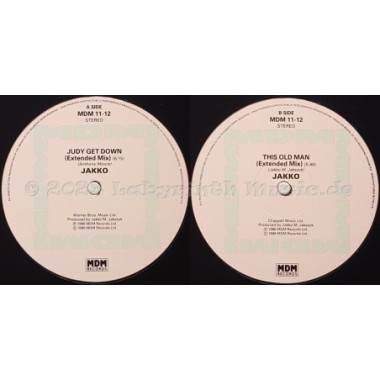 Jakko - Judy Get Down • 12" Vinyl Maxi • MINT - Labyrinth Music