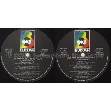 The James Cotton Band - Live And On The Move Vol. 1 • 12" Vinyl LP • EX - Labyrinth Music