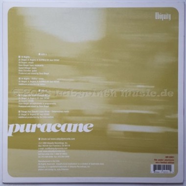 Puracane - Remixes • 12" Vinyl Maxi - Labyrinth Music