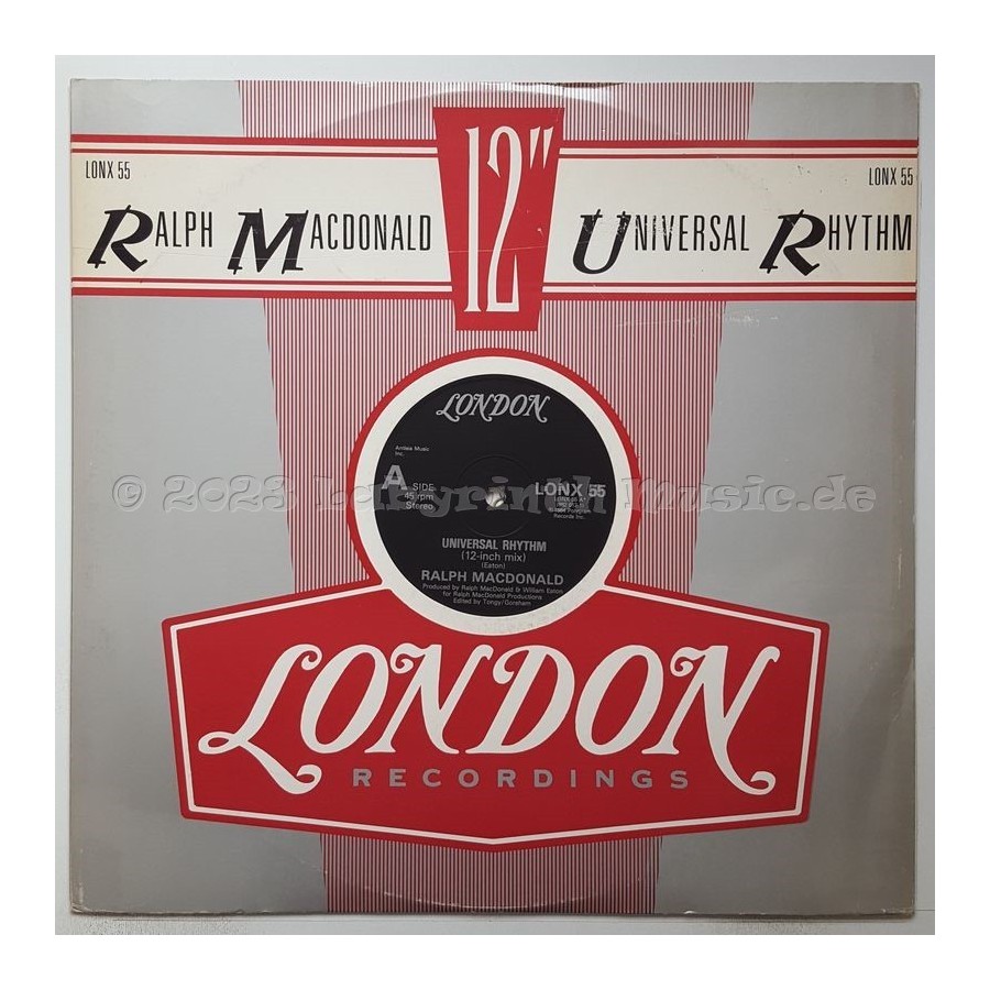 Ralph MacDonald - Universal Rhythm • 12" Vinyl Maxi • EX - Labyrinth Music