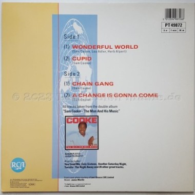 Sam Cooke - Wonderful World • 12" Vinyl Maxi • NM - Labyrinth Music