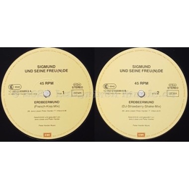 Sigmund Und Seine Freunde - Erdbeermund • 12" Vinyl Maxi - Labyrinth Music