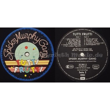 Spider Murphy Gang - Tutti Frutti • 12" Vinyl LP - Labyrinth Music