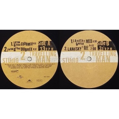 Studio 2 - Travelling Man • Remixes • 12" Vinyl Maxi • MINT - Labyrinth Music