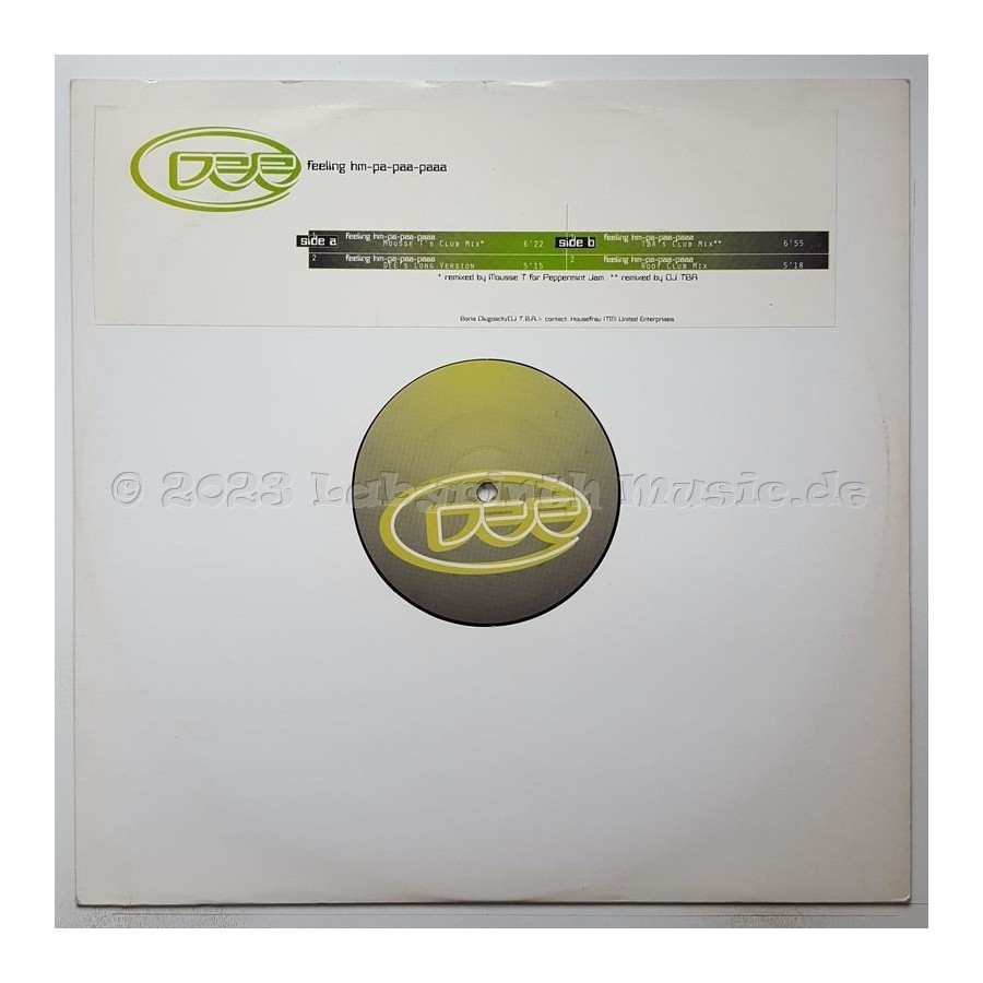 Dee - Feeling Hm-Pa-Paa-Paaa • 12" Vinyl Maxi - Labyrinth Music