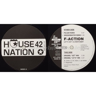F-Action - Let's Get Closer Baby • '96 Remixes • 12" Vinyl Maxi • MINT - Labyrinth Music